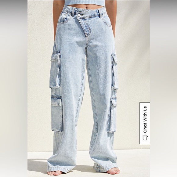 Pacsun Asymmetrical Baggy Cargo Jean | 27 - Picture 3 of 5